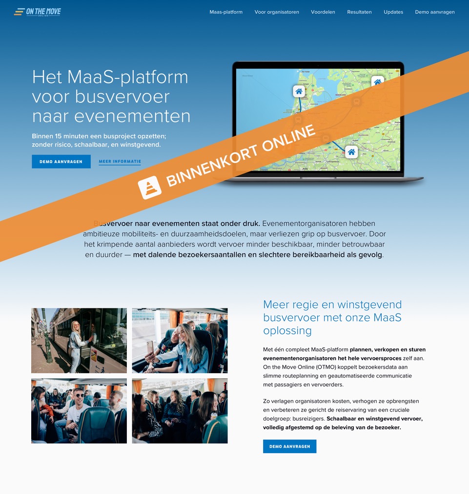 Nieuwe website On the Move online binnenkort inline